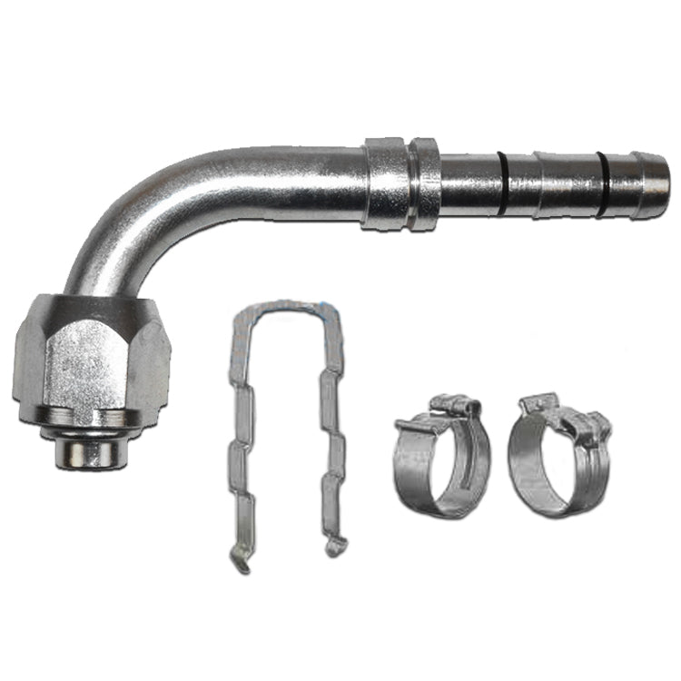 #8 90 Degree Female O-ring E-Z Clip Fitting