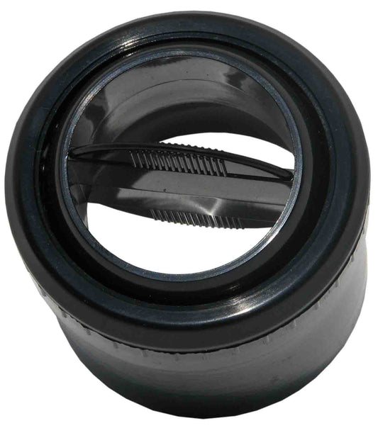 2.5 Inch Black Round Indash Vent Single Vein