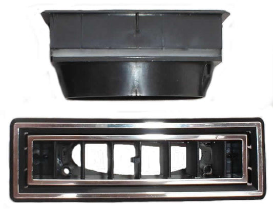Rectangle In-dash Vent 1-3/8 X 3-1/2 2.5" Hose Outlet