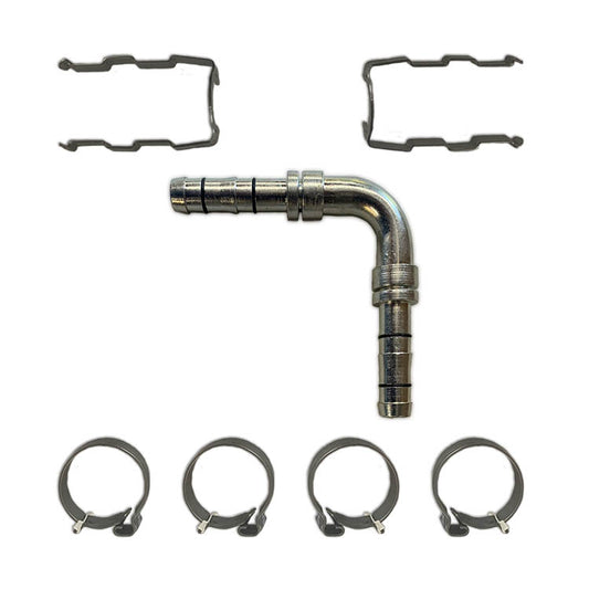 #8 90 Degree Splicer E-Z Clip Hose Connector