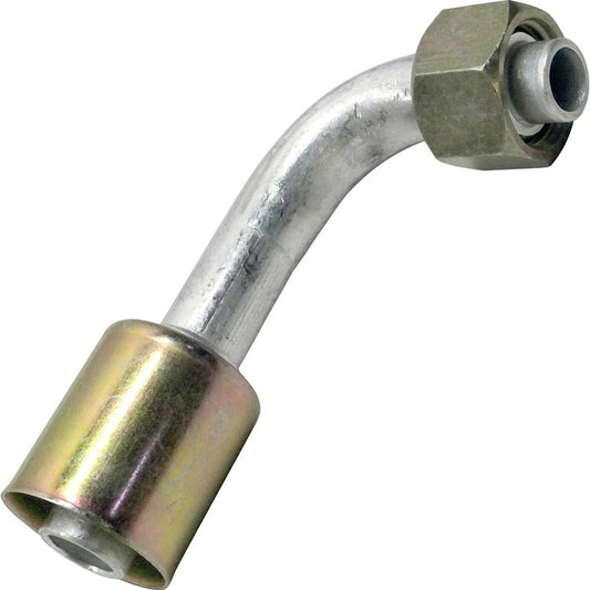 # 12 90 Degree Female Step Down O-ring Fitting to #10 Hose