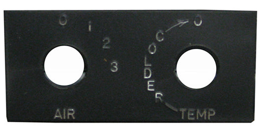 Rotary Control Small Horizontal Switch Plate